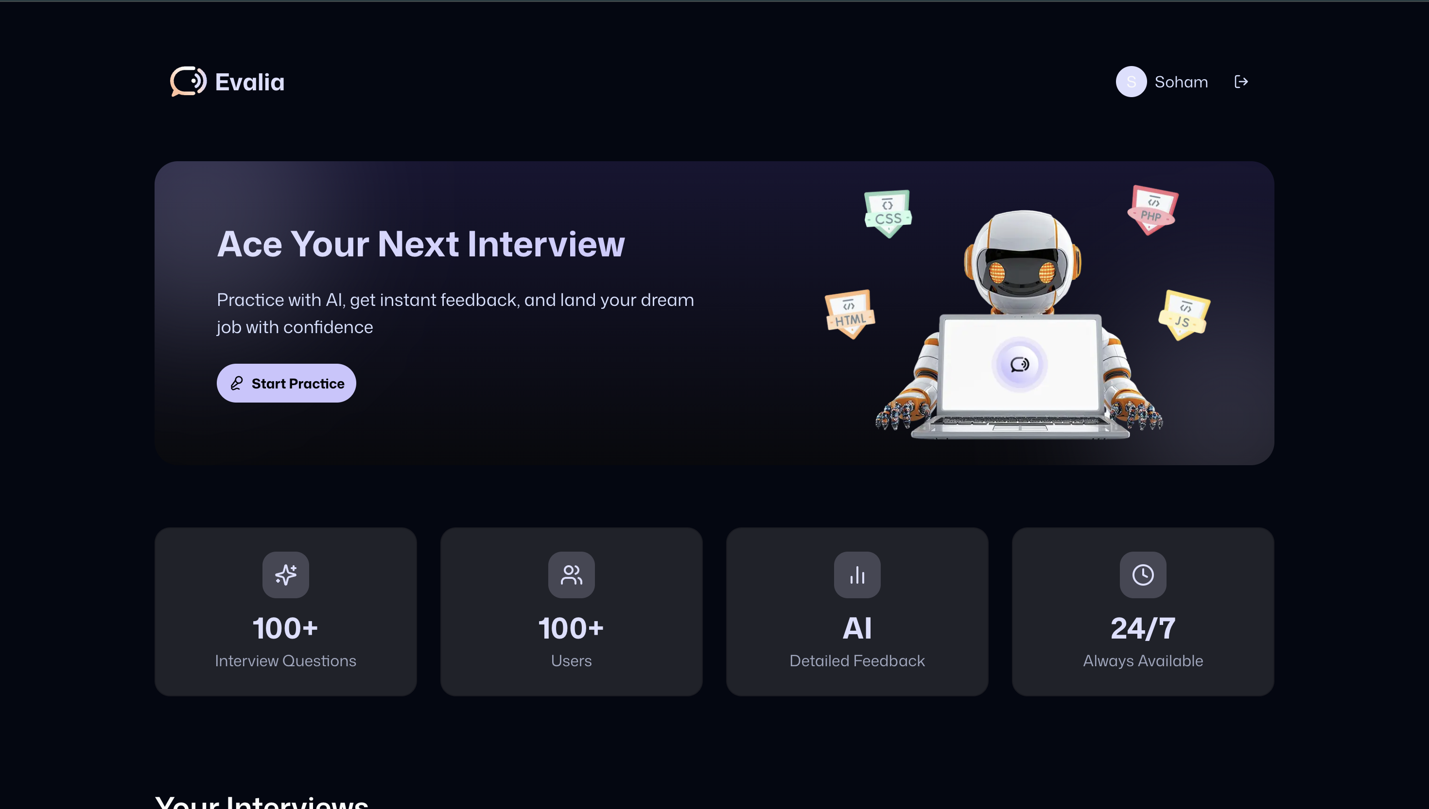 EVALIA - AI INTERVIEW TOOL
